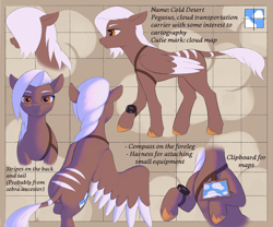 Size: 1800x1500 | Tagged: safe, artist:escapist, derpibooru import, oc, oc:cold desert, pegasus, female, reference sheet