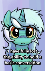 Size: 183x289 | Tagged: safe, artist:plunger, derpibooru import, lyra heartstrings, pony, unicorn, g4, /mlp/, 4chan, drawthread, female, imported from twibooru, looking at you, mare, meme, picture for breezies, png, ponified, ponified animal photo, ponified meme, solo