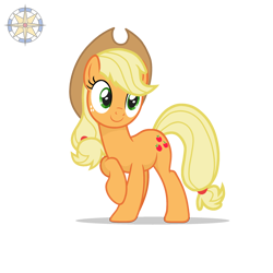 Size: 2500x2500 | Tagged: safe, artist:r4hucksake, derpibooru import, applejack, earth pony, pony, g4, cute, female, jackabetes, mare, simple background, solo, transparent background