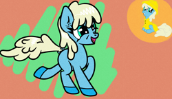 Size: 1500x864 | Tagged: safe, artist:scandianon, derpibooru import, oc, oc only, female, mare, open mouth, open smile, running, smiling, unnamed oc