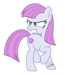 Size: 4000x4657 | Tagged: safe, artist:kaitykat117, derpibooru import, oc, oc only, oc:zephyr amethyst(kaitykat), earth pony, pony, absurd resolution, angry, base used, earth pony oc, female, frown, gritted teeth, mare, raised hoof, raised leg, signature, simple background, solo, teeth, transparent background, vector