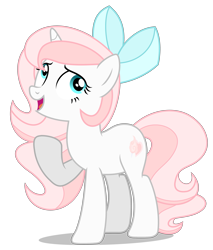 Size: 3447x4049 | Tagged: safe, artist:creedyboy124, derpibooru import, oc, oc only, oc:sweetheart, pony, unicorn, g4, bow, female, hair bow, simple background, solo, transparent background, vector