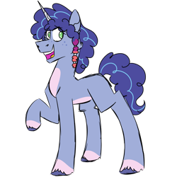 Size: 900x900 | Tagged: safe, artist:fuckomcfuck, derpibooru import, oc, oc only, oc:hazy brightdawn, pony, unicorn, freckles, magical lesbian spawn, offspring, parent:izzy moonbow, parent:misty brightdawn, simple background, solo, transparent background