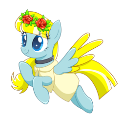 Size: 1877x1800 | Tagged: safe, derpibooru import, oc, oc only, oc:phileek, pegasus, clothes, cute, cute little fangs, fangs, flower, simple background, solo, transparent background