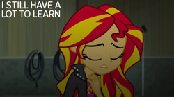 Size: 1920x1078 | Tagged: safe, derpibooru import, edit, edited screencap, editor:quoterific, screencap, sunset shimmer, equestria girls, rainbow rocks, solo