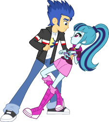 Size: 972x1082 | Tagged: safe, artist:themexicanpunisher, derpibooru import, edit, flash sentry, sonata dusk, equestria girls, g4, rainbow rocks, background removed, female, male, senata, shipping, simple background, straight, transparent background