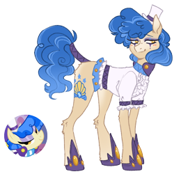 Size: 1000x1000 | Tagged: safe, artist:kazmuun, derpibooru import, sapphire shores, pony, g4, clothes, concave belly, eyeshadow, female, hat, hoof shoes, long legs, makeup, mare, shirt, simple background, skirt, slim, solo, tail, tail wrap, thin, top hat, transparent background