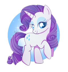 Size: 1777x1860 | Tagged: safe, artist:nnaly, artist:nnalyart, derpibooru import, rarity, pony, unicorn, g4, abstract background, female, horn, looking at you, mare, raised hoof, raised leg, signature, simple background, smiling, smiling at you, solo, sparkles, transparent background