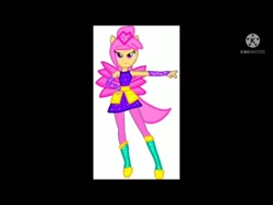 Size: 640x480 | Tagged: safe, derpibooru import, oc, oc only, equestria girls, base used, blurry, boots, crystal guardian, high heel boots, kinemaster, needs more jpeg, palindrome get, ponied up, shoes, simple background, solo, transparent background