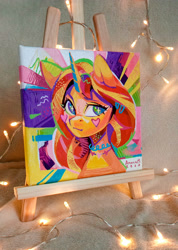 Size: 2480x3479 | Tagged: safe, artist:annna markarova, derpibooru import, sunset shimmer, pony, unicorn, solo, traditional art