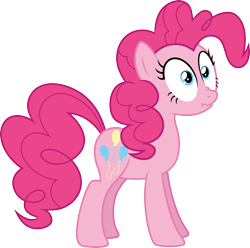 Size: 3022x3000 | Tagged: safe, artist:cloudy glow, derpibooru import, pinkie pie, earth pony, pony, too many pinkie pies, .ai available, scrunchy face, simple background, solo, transparent background, vector