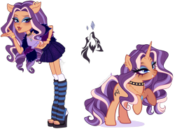 Size: 3065x2258 | Tagged: safe, artist:gihhbloonde, derpibooru import, human, pony, unicorn, equestria girls, blowing a kiss, boots, bracelet, choker, clothes, crossover fusion, ear piercing, earring, eyebrows, eyeshadow, fangs, female, fur coat, fusion, fusion:clawdeen wolf, fusion:rarity, hand on hip, jewelry, leaning, leaning forward, leg fluff, lidded eyes, lightly watermarked, lipstick, long mane, long tail, looking at you, makeup, mare, monster high, nail polish, necklace, piercing, raised eyebrow, rearing, self paradox, self ponidox, shoes, short shirt, simple background, skirt, smiling, stockings, tail, thigh highs, toeless legwear, toeless stockings, transparent background, watermark