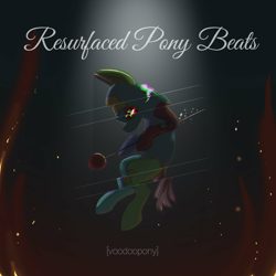 Size: 894x894 | Tagged: artist needed, safe, derpibooru import, pony, album cover, floating, pin, solo, voodoo doll, voodoopony