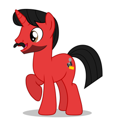 Size: 4000x4265 | Tagged: safe, artist:creedyboy124, derpibooru import, oc, oc only, oc:mickey motion, pony, unicorn, male, simple background, solo, stallion, transparent background