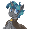 Size: 100x100 | Tagged: safe, artist:xxuszatkaxx, derpibooru import, stygian, pony, unicorn, g4, cloak, clothes, male, pixel art, simple background, solo, stallion, transparent background