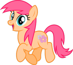 Size: 6329x5596 | Tagged: safe, artist:starryshineviolet, derpibooru import, tropical spring, earth pony, pony, magical mystery cure, absurd resolution, background pony, cute, female, happy, looking at you, mare, open mouth, prancing, simple background, smiling, smiling at you, solo, transparent background, vector