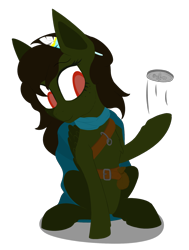 Size: 1432x1895 | Tagged: safe, artist:enragement filly, derpibooru import, oc, oc only, oc:spry swindle, pegasus, pony, dungeons and dragons, feather, female, pen and paper rpg, rpg, simple background, solo, transparent background