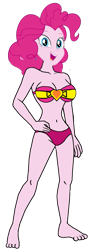 Size: 523x1425 | Tagged: safe, artist:matik1982, derpibooru import, pinkie pie, equestria girls, g4, bikini, bra, clothes, female, simple background, solo, swimsuit, transparent background, underwear