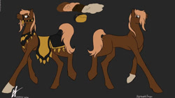 Size: 736x414 | Tagged: safe, artist:nightshadetheranger, derpibooru import, oc, oc only, oc:rajah, earth pony, pony, saddle arabian, male, solo, stallion