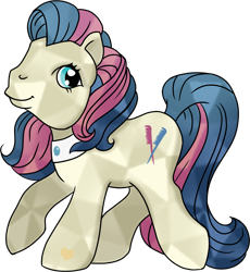 Size: 1715x1864 | Tagged: safe, artist:fairymoss, derpibooru import, bonna fide, glamour gleam, honeysparkle, crystal pony, g3, request, requester:reversalmushroom, simple background, solo, transparent background