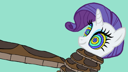 Size: 1280x720 | Tagged: safe, artist:jhilton0907, derpibooru import, rarity, pony, snake, unicorn, g4, blue background, coils, female, hypno eyes, hypnority, hypnosis, hypnotized, kaa, kaa eyes, mare, simple background, smiling, story included, wrapped up