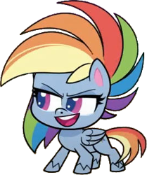 Size: 268x320 | Tagged: safe, artist:pascalmulokozi2, derpibooru import, edit, edited screencap, screencap, rainbow dash, pegasus, pony, communication shakedown, g4.5, my little pony: pony life, spoiler:pony life s02e18, female, mare, not a vector, simple background, solo, transparent background