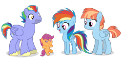 Size: 7512x3672 | Tagged: safe, artist:lanternomega, derpibooru import, bow hothoof, rainbow dash, scootaloo, windy whistles, pegasus, pony, g4, adopted, adopted offspring, age regression, best pony, cute, cutealoo, daaaaaaaaaaaw, dashabetes, family, father and child, father and daughter, female, filly, foal, group, heartwarming, male, mare, mother and child, mother and daughter, open mouth, open smile, parent and child, scootadoption, scootalove, siblings, simple background, sisters, smiling, stallion, teenager, transparent background, vector, windybetes, younger