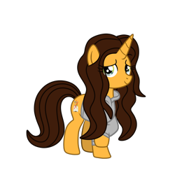 Size: 1200x1200 | Tagged: safe, artist:small-brooke1998, derpibooru import, oc, oc only, oc:brooke, pony, unicorn, 2024 community collab, derpibooru community collaboration, irl sona, looking at you, show accurate, simple background, smiling, solo, transparent background, vector