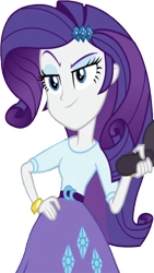 Size: 1421x2520 | Tagged: safe, derpibooru import, edit, edited screencap, editor:homersimpson1983, screencap, rarity, human, equestria girls, g4, background removed, clothes, female, hair dryer, not a vector, simple background, smiling, solo, transparent background