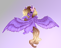 Size: 2841x2229 | Tagged: safe, artist:krissstudios, derpibooru import, oc, oc only, pegasus, pony, female, gradient background, mare, solo