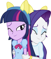 Size: 2160x2520 | Tagged: safe, derpibooru import, edit, edited screencap, editor:homersimpson1983, screencap, rarity, twilight sparkle, human, equestria girls, g4, background removed, female, not a vector, simple background, transparent background