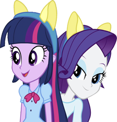Size: 2427x2520 | Tagged: safe, derpibooru import, edit, edited screencap, editor:homersimpson1983, screencap, rarity, twilight sparkle, human, equestria girls, g4, background removed, female, not a vector, simple background, transparent background