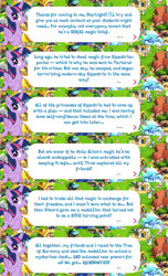 Size: 2048x3378 | Tagged: safe, derpibooru import, twilight sparkle, twilight sparkle (alicorn), alicorn, pony, g4, dialogue, dialogue box, english, female, folded wings, game screencap, gameloft, horn, implied discord, implied lord tirek, implied starlight glimmer, mare, mobile game, my little pony: magic princess, official, speech bubble, text, wings