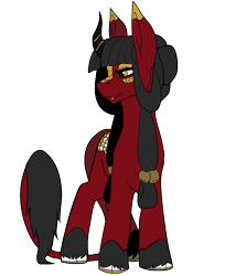 Size: 1765x2160 | Tagged: safe, artist:brainiac, derpibooru import, oc, oc only, oc:kokuma, kirin, female, mare, simple background, solo, transparent background