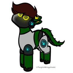 Size: 3000x3000 | Tagged: safe, artist:purple wingshade, derpibooru import, oc, oc:howi, cyborg, original species, pony, robot, robot pony, clothes, ear fluff, ears, glowing, glowing eyes, headphones, headset, male, microphone, protogen, simple background, solo, stallion, tail, transparent background