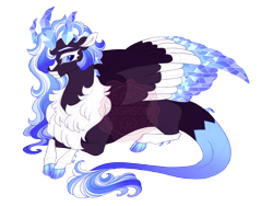 Size: 3600x2700 | Tagged: safe, artist:gigason, derpibooru import, oc, oc only, oc:ice queen, draconequus, hybrid, blue sclera, cloven hooves, coat markings, colored eyelashes, colored hooves, colored wings, crystal horn, crystal wings, draconequus hybrid, facial markings, female, gradient hooves, gradient mane, gradient wings, grtadient tail, horn, hybrid oc, lying down, magical threesome spawn, mealy mouth (coat marking), multicolored wings, obtrusive watermark, parent:discord, parent:oc:ice shard, parent:oc:raven wing, parents:canon x oc, parents:canon x oc x oc, parents:oc x oc, partially open wings, prone, purple eyes, ruff, simple background, socks (coat marking), solo, star (coat marking), transparent background, watermark, white eyelashes, wings