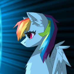 Size: 1280x1280 | Tagged: safe, artist:ritork, derpibooru import, rainbow dash, pegasus, pony, g4, fanart, solo