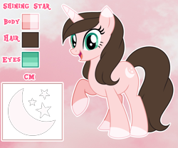 Size: 3015x2511 | Tagged: safe, artist:cindystarlight, derpibooru import, oc, oc:shining star, pony, unicorn, female, mare, reference sheet, solo