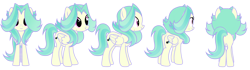 Size: 4316x1200 | Tagged: safe, artist:lustrebeam, derpibooru import, oc, oc only, oc:lustrebeam, pegasus, cutie mark, looking straight, magenta eyes, mole, pegasus oc, reference sheet, simple background, solo, teal mane, transparent background, turnaround