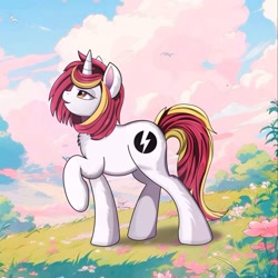 Size: 1600x1600 | Tagged: artist needed, safe, derpibooru import, oc, oc:lazy sunday, pony, unicorn, solo