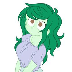 Size: 1800x1800 | Tagged: safe, artist:gmaplay, derpibooru import, wallflower blush, human, equestria girls, g4, anime reference, collarbone, female, komi can't communicate, no mouth, simple background, solo, transparent background