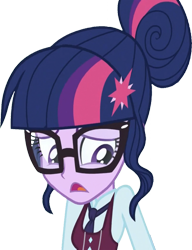 Size: 1937x2520 | Tagged: safe, derpibooru import, edit, edited screencap, editor:homersimpson1983, screencap, sci-twi, twilight sparkle, human, equestria girls, g4, background removed, clothes, crystal prep academy uniform, female, glasses, not a vector, school uniform, simple background, solo, transparent background