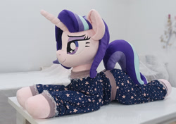 Size: 2340x1645 | Tagged: safe, artist:lanacraft, derpibooru import, starlight glimmer, g4, clothes, irl, pajamas, photo, plushie, solo