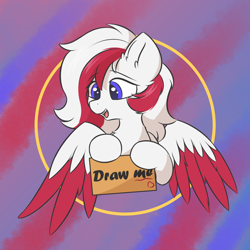 Size: 1550x1550 | Tagged: safe, artist:hcl, derpibooru import, oc, oc only, oc:red wine, pegasus, pony