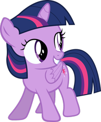 Size: 900x1094 | Tagged: safe, artist:fabri8904, derpibooru import, twilight sparkle, twilight sparkle (alicorn), alicorn, pony, g4, female, filly, filly twilight sparkle, foal, simple background, smiling, solo, transparent background, vector, younger