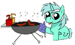 Size: 346x206 | Tagged: artist needed, safe, derpibooru import, lyra heartstrings, pony, unicorn, g4, female, grill, numget, picture for breezies, simple background, solo, transparent background