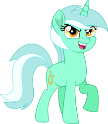 Size: 1457x1668 | Tagged: safe, artist:stephen-fisher, derpibooru import, lyra heartstrings, pony, unicorn, g4, cute, female, lyrabetes, movie accurate, simple background, smiling, smirk, solo, transparent background, vector