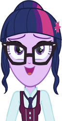 Size: 1295x2520 | Tagged: safe, derpibooru import, edit, edited screencap, editor:homersimpson1983, screencap, sci-twi, twilight sparkle, human, equestria girls, friendship games, background removed, clothes, crystal prep academy uniform, female, glasses, necktie, not a vector, school tie, school uniform, schoolgirl, simple background, solo, transparent background