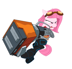 Size: 636x607 | Tagged: safe, artist:guruyunus17, derpibooru import, oc, oc only, oc:annisa trihapsari, earth pony, pony, series:the guardian of leadership, angry, base used, clothes, cosplay, costume, crossover, earth pony oc, female, furious, generator rex, goggles, goggles on head, jacket, mare, open mouth, pants, rex salazar, shirt, shoes, simple background, smack hand, solo, transparent background