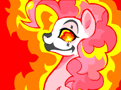 Size: 801x592 | Tagged: safe, artist:clowncarpal, derpibooru import, pinkie pie, earth pony, pony, g4, abstract background, bust, clown makeup, female, juggalo, mare, solo